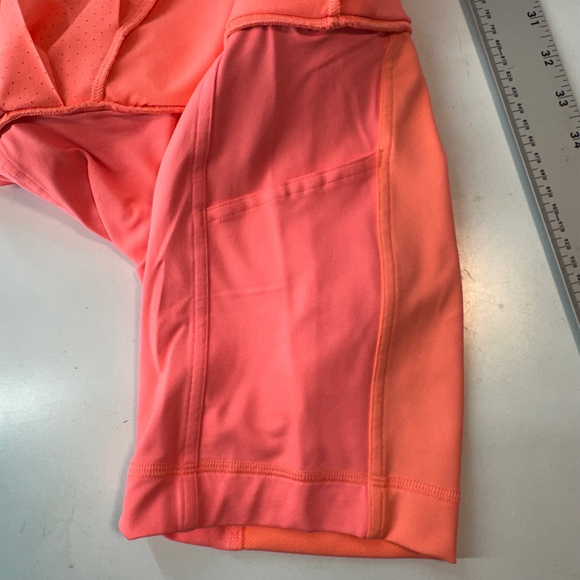 Lululemon Asymmetrical Pleated Tennis Skirt 0 Coral Mini w/ Built In Short NWOT - Picture 11 of 14